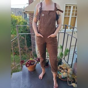 Lucy & Yak Brown Cord Cordoury Overalls